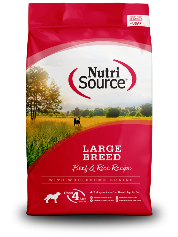 NutriSource® Large Breed Beef & Rice Recipe Dog Food on Sale