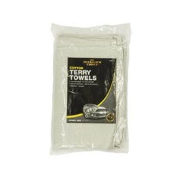 Car Detailing Towel, White Cotton Terry, 14 x 17-In., 12-Pk. on Sale