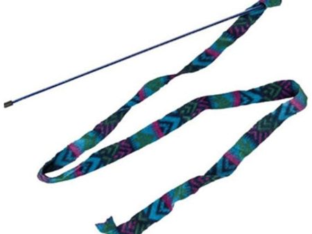 SPOT CAT PRANCER FLEECE FRENZY WAND (60 IN, ASSORTED) For Sale