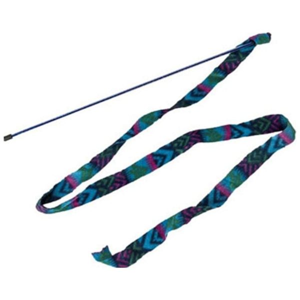 SPOT CAT PRANCER FLEECE FRENZY WAND (60 IN, ASSORTED) For Sale