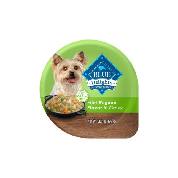 Blue Buffalo Blue Delights Small Breed Filet Mignon in Gravy Dog  Food Cup (3.5-oz, single cup) Online Hot Sale