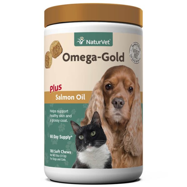 NaturVet Omega-Gold Plus Salmon Oil Soft Chew Cheap