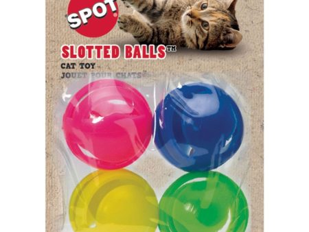 SPOT SLOTTED BALLS (1.5 IN-4 PK, ASSORTED) Online Sale