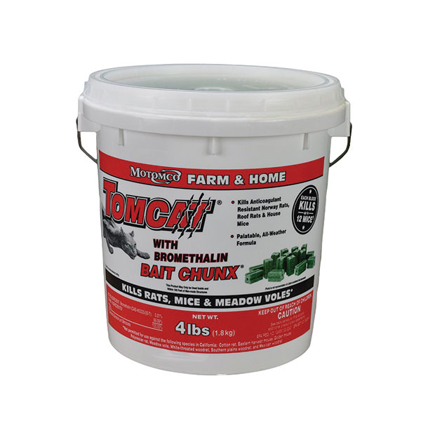 TOMCAT RAT BAIT CHUNX WITH BROMETHALIN (4 lbs) Online Sale