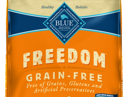 Blue Buffalo Freedom Grain Free Chicken Recipe Large Breed Adult Dry Dog Food Discount