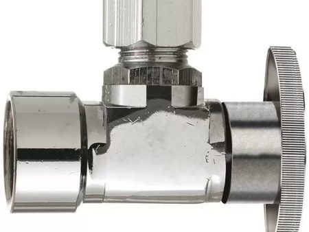 Plumb Pak Turn Angle Shut-Off Valve Chrome Plated 1 4  x 1 2  x 3 8  Online