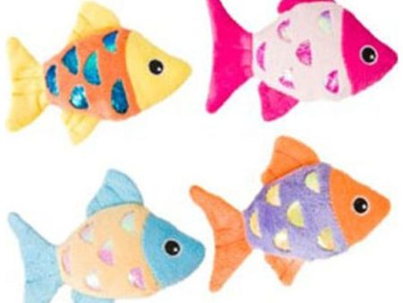 SPOT SHIMMER GLIMMER FISH W CATNIP (4 IN, ASSORTED) Supply