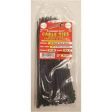 Tool City 5.7 in. L Black Cable Tie 100 Pack Fashion