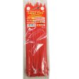 Tool City Cable Tie Red 11.8  100 Pack Cheap