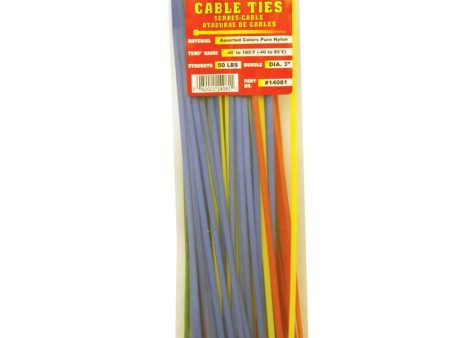 Tool City 11.8 in. L Cable Tie Assorted 100 Pack Discount