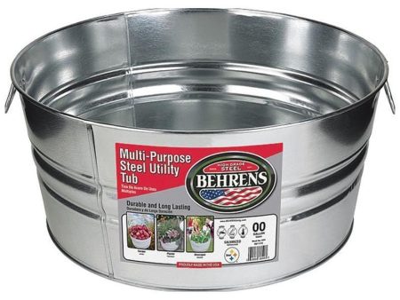 BEHRENS MULTI-PURPOSE GALVANIZED STEEL UTILITY TUB (17 GALLON, STEEL) Online Sale