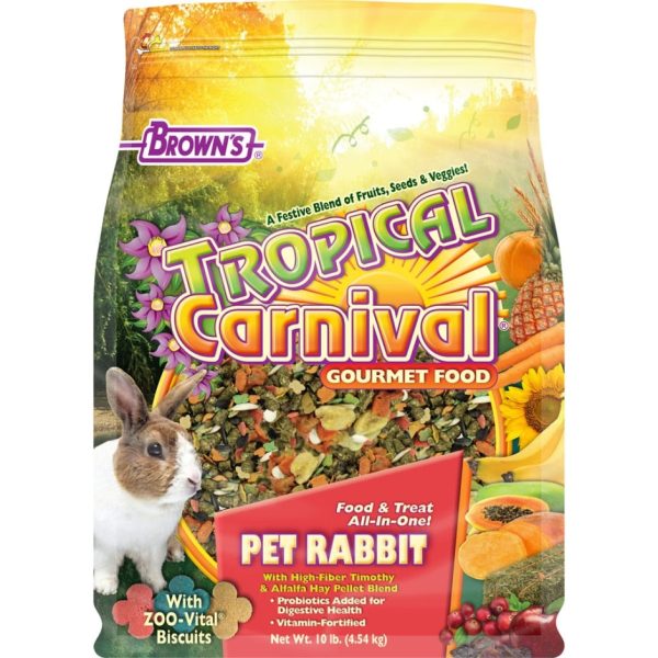 TROPICAL CARNIVAL GOURMET RABBIT FOOD (10 LB) Discount