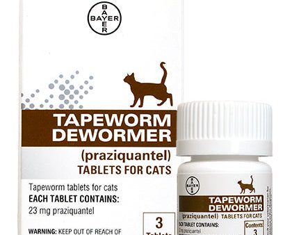 Bayer Tapeworm Dewormer - Cats Hot on Sale