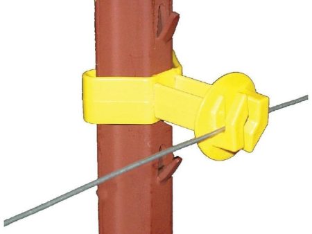 U POST CHAIN LINK INSULATOR (25 PACK, YELLOW) For Cheap