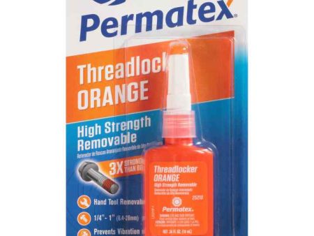 Permatex® High Strength Removable Threadlocker Orange, 10 Ml on Sale