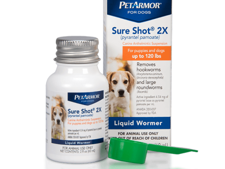 PetArmor® Sure Shot 2X (pyrantel pamoate) for Dogs Hot on Sale