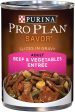 Purina Pro Plan Savor Adult Beef & Vegetables Slices in Gravy Canned Dog Food on Sale