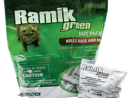 RAMIK GREEN MINI RAT & MOUSE BAIT PACKS (4 lbs) Supply