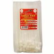 Tool City 7.9 In. L White Cable Tie 120LB HD 100 Pack Supply