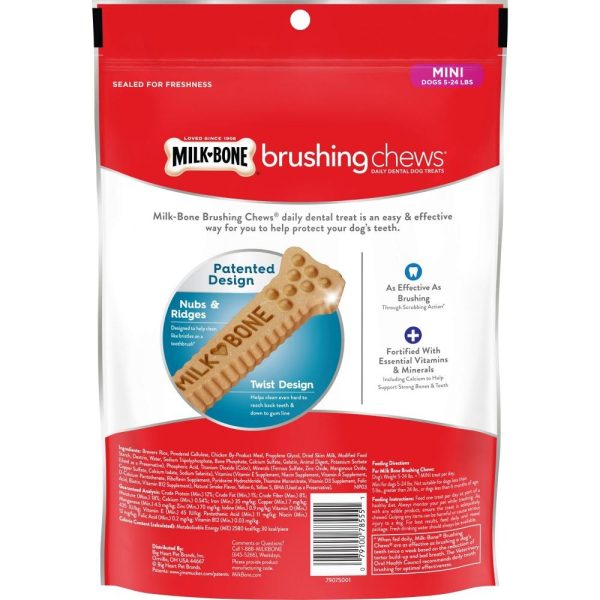 Milk-Bone Original Daily Dental Brushing Chews Mini Dog Treats Online