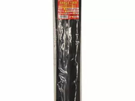 Tool City 18 in. L Black Cable Tie 120LB HEAVY DUTY 50 Pack For Cheap