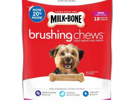 Milk-Bone Original Daily Dental Brushing Chews Mini Dog Treats Online