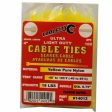 Tool City 4 in. L Yellow Cable Tie 100 Pack Supply