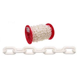 #6 White Plastic Chain, 100-Ft. For Sale