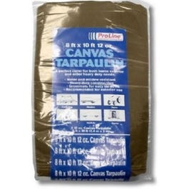 Canvas Tarp, Tan Brown, 8 x 10-Ft., 12-oz. Online