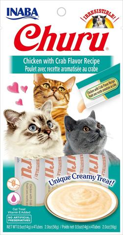 Inaba Churu Purée Chicken with Crab Flavor Cat Treats (1 Count) Online now