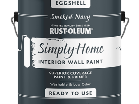 Rust-Oleum® Simply Home® Interior Wall Paint  Eggshell Smoked Navy Discount