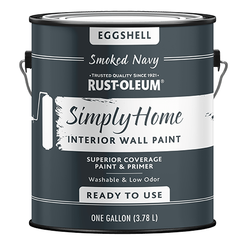 Rust-Oleum® Simply Home® Interior Wall Paint  Eggshell Smoked Navy Discount