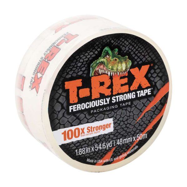 T-Rex® Packing Tape - Clear, 1.88 in. x 54.6 yd. (1.88  x 54.6 yard, Clear) Cheap