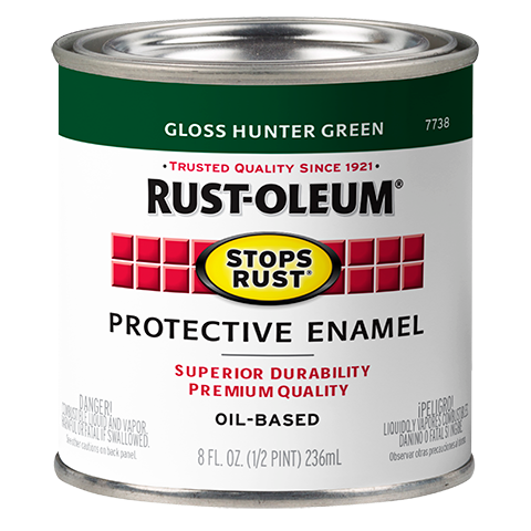 Rust-Oleum® Protective Enamel Brush-On Paint Gloss Hunter Green Sale