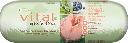 Vital® Grain Free Salmon & Ocean Whitefish Dog Food Recipe With Spinach, Cranberries & Blueberries on Sale