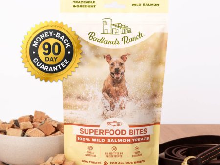 Badlands Ranch Freeze-Dried Raw Superfood Bites Salmon Treats Dog Food For Cheap