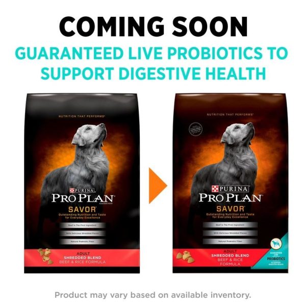 Purina Pro Plan Savor Adult Shredded Blend Beef & Rice Formula Dry Dog Food Online Hot Sale