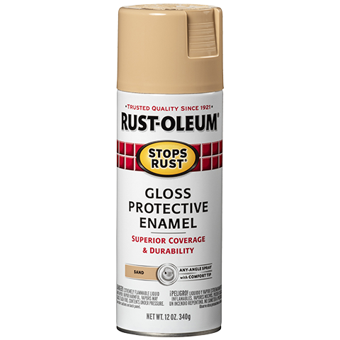 Rust-Oleum® Protective Enamel Spray Paint Gloss Sand Cheap