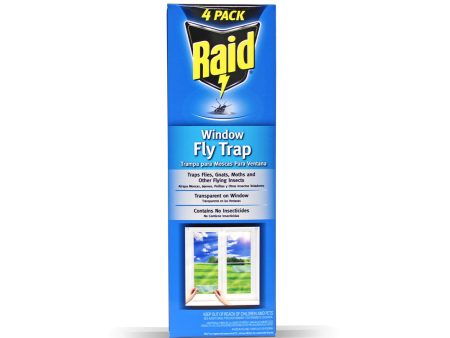 Raid 4 Pack Window Fly Trap (Jumbo) For Sale