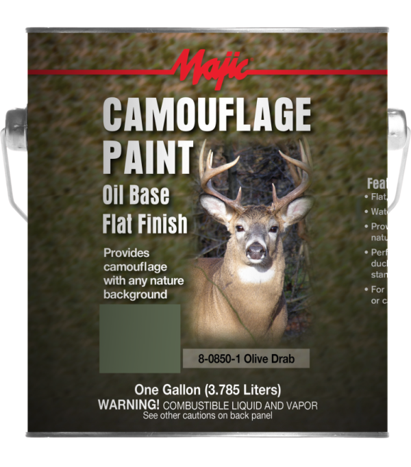 Yenkin Majestic  Camouflage Paint Bark Gray 1 Quart (1 Quart, Bark Gray) Supply