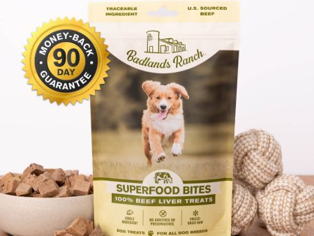 Badlands Ranch Superfood Bites Beef Liver Treats Dog Food Discount