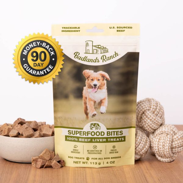 Badlands Ranch Superfood Bites Beef Liver Treats Dog Food Discount