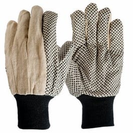 Cotton Canvas Gloves, Dotted, Men s L, 3-Pk. For Discount