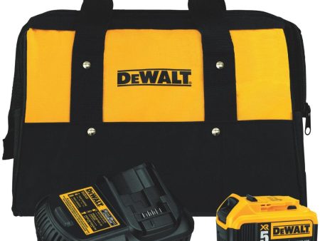 DeWalt 20 Volt MAX XR Lithium-Ion 5.0 Ah Tool Battery and Charger Kit For Discount