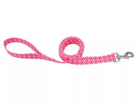 Coastal Pet Products Styles Dog Leash Pink Dot 5 8 in. x 6 ft. Cheap