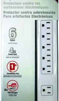 Power Zone Surge Protector Power Strip White For Discount