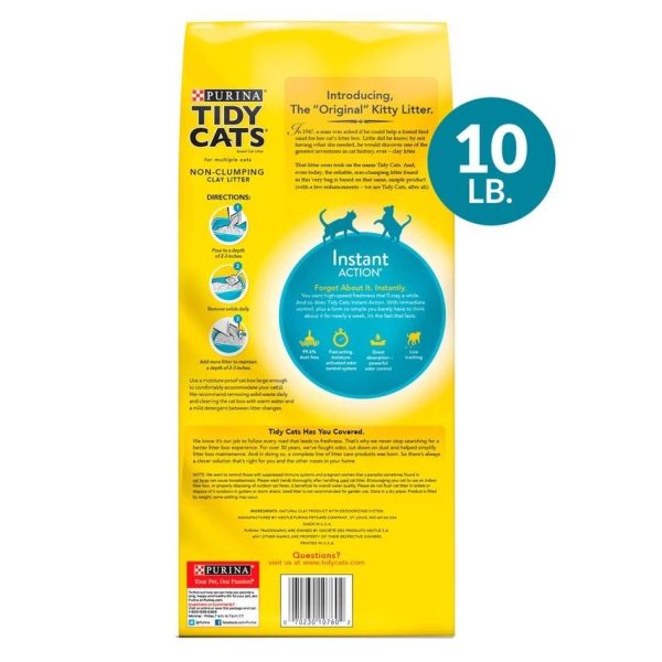 Tidy Cats Non Clumping Instant Action Immediate Odor Control Cat Litter (20-lb) Cheap