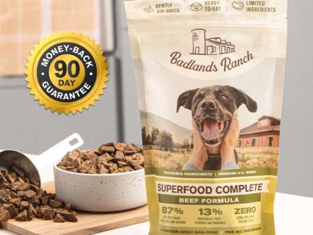 Badlands Ranch Superfood Complete Beef Formula Air-Dried Dog Food Hot on Sale