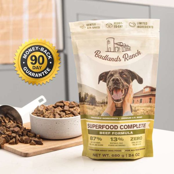 Badlands Ranch Superfood Complete Beef Formula Air-Dried Dog Food Hot on Sale