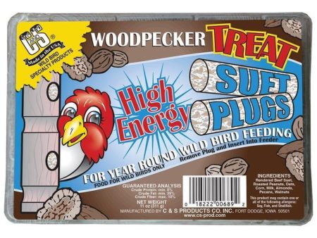 C&S Woodpecker Treat Suet Plugs Online Hot Sale